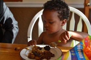 birthday pumpkin pie - as he requested